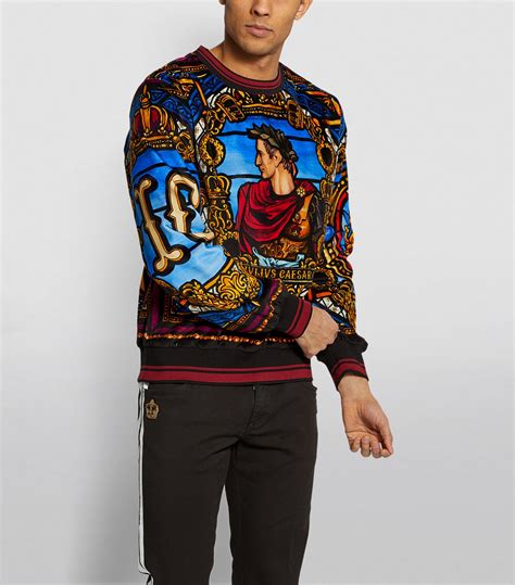 Dolce & Gabbana Velvet Julius Caesar Sweatshirt 